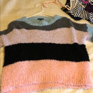 WILD FABLE FUZZY MULTICOLORED SWEATER